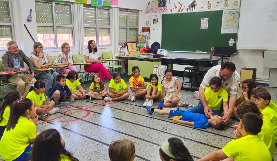 Escolares extremeños se forman este curso en primeros auxilios