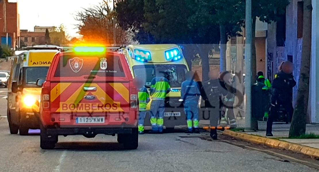 Susto en Badajoz: una explosión obliga a intervenir bomberos y sanitarios