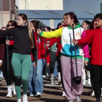 Montihuakán rinde homenaje a los sanitarios en medio de la peste negra