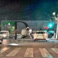 Accidente esta madrugada en la Avenida Padre Tacoronte en Badajoz