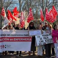 Enfermeros protestan en Plasencia por la falta de recursos y refuerzos