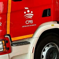 Un incendio de vivienda en Montijo (BA) moviliza un amplio dispositivo