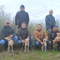 Pantera, Rubia y Miriam lideran el Campeonato de Extremadura de Podencos en Hornachos