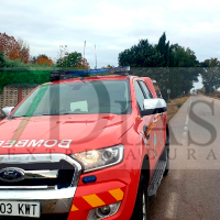 Incendio de vivienda en la carretera de La Corte (BA)