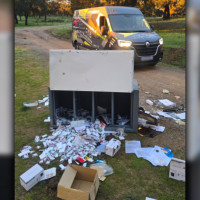 Aparece la caja fuerte robada del Camión de los Regalos en Monesterio