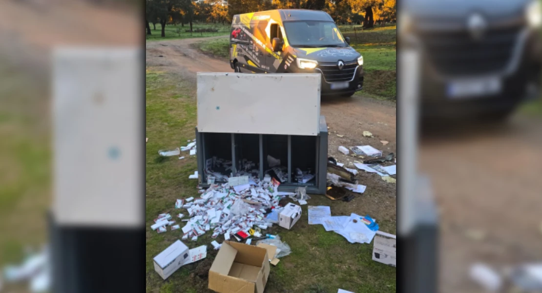 Aparece la caja fuerte robada del Camión de los Regalos en Monesterio