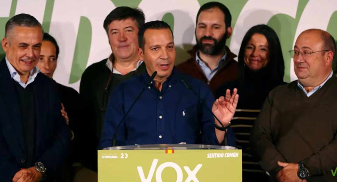 "Extremadura quiere más VOX y os vamos a defender con uñas y dientes"