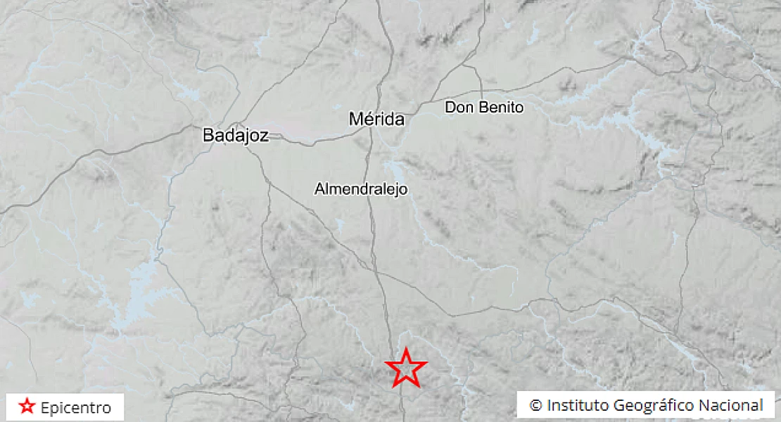 El IGN registra un terremoto en el sur de la provincia de Badajoz