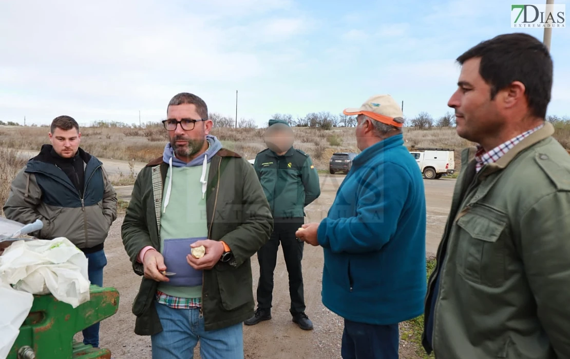 Imágenes de la tractorada en Extremadura para protestar por el acuerdo de Mercosur