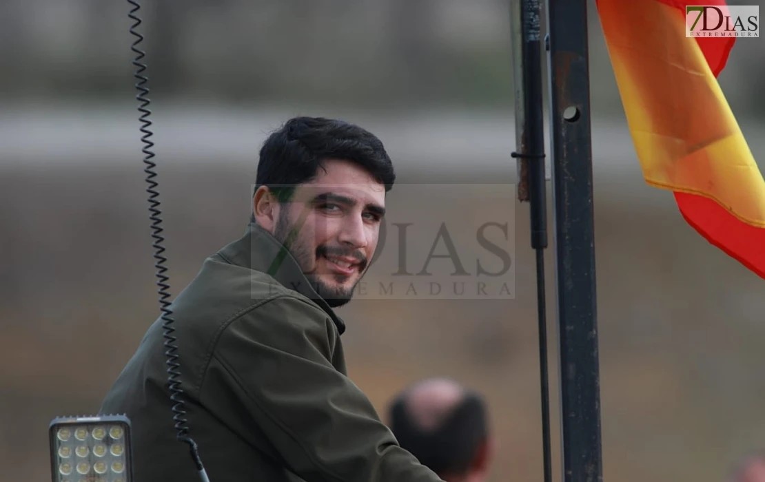 Imágenes de la tractorada en Extremadura para protestar por el acuerdo de Mercosur