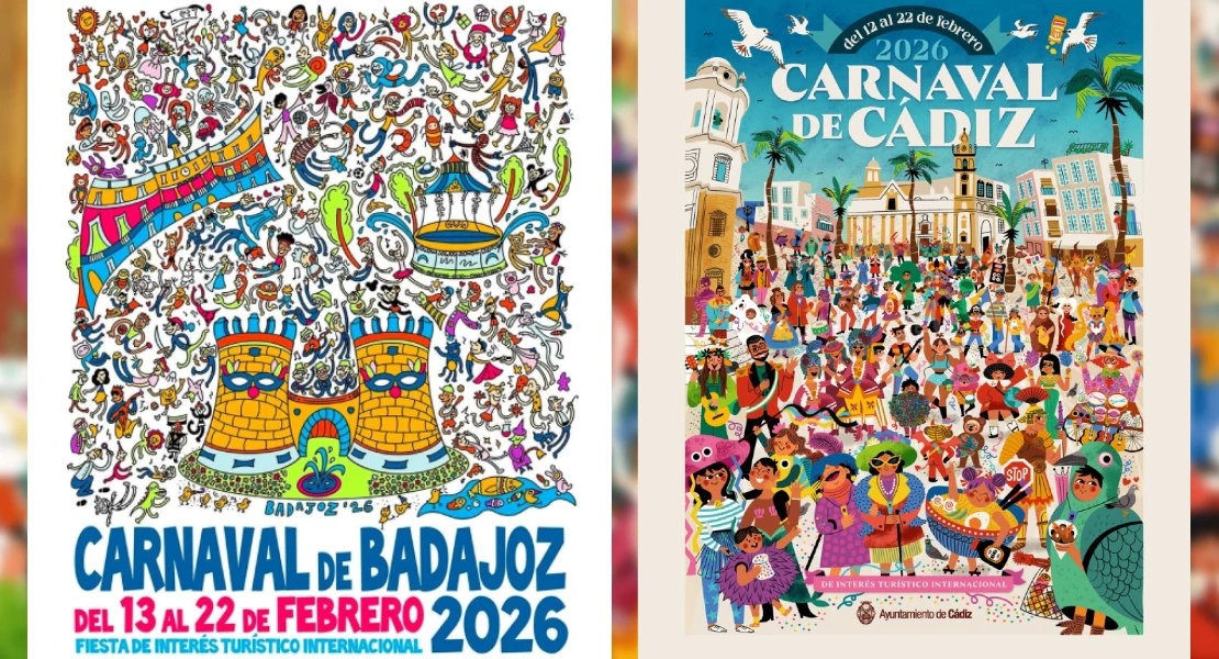 Badajoz y Cádiz sorprenden con carteles muy similares en 2026