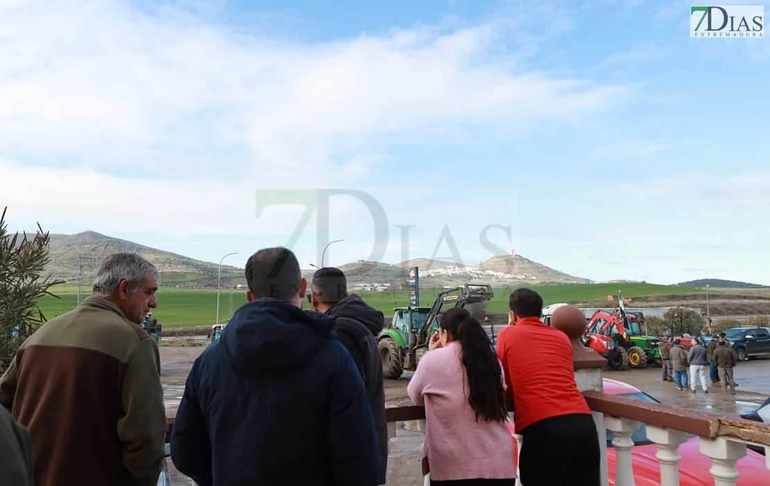 Imágenes de la tractorada en Extremadura para protestar por el acuerdo de Mercosur
