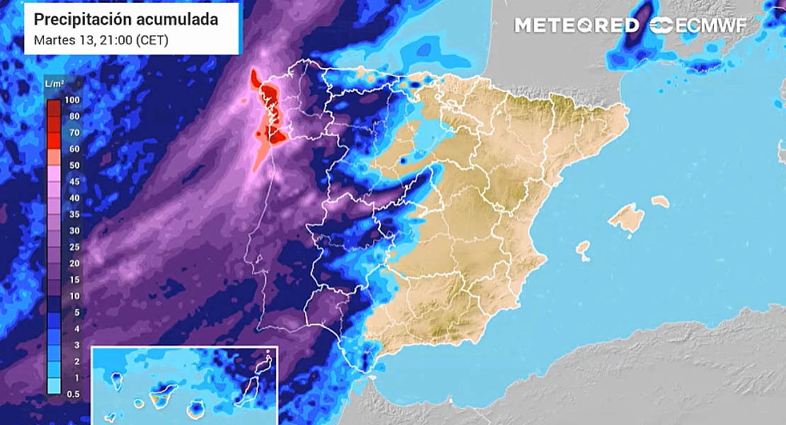 Alertan de una nueva borrasca que dejará lluvias intensas en Galicia, Extremadura y Andalucía