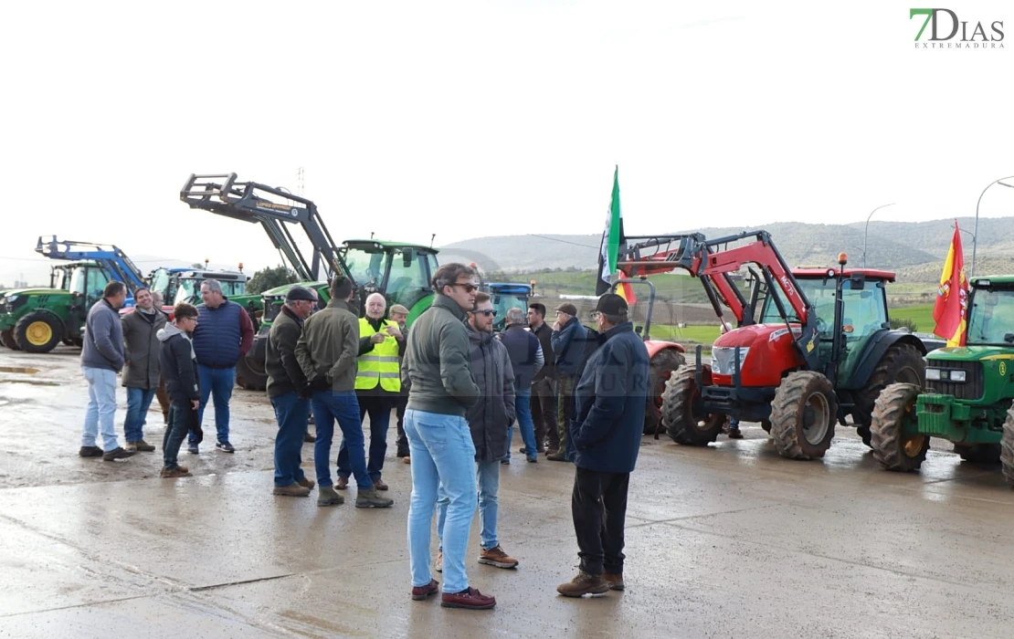 Imágenes de la tractorada en Extremadura para protestar por el acuerdo de Mercosur