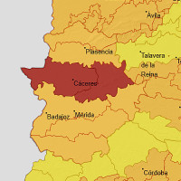 Elevan a roja la alerta en algunas comarcas de Extremadura por el fuerte viento