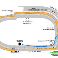 Consulta las calles cortadas al tráfico por la Vuelta al Baluarte este domingo en Badajoz