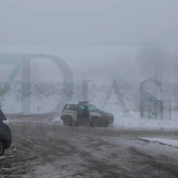 La nieve provoca el corte total de una carretera extremeña