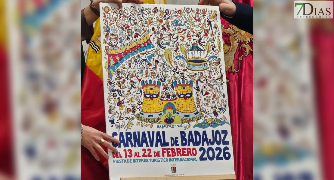Así es el cartel del Carnaval de Badajoz 2026