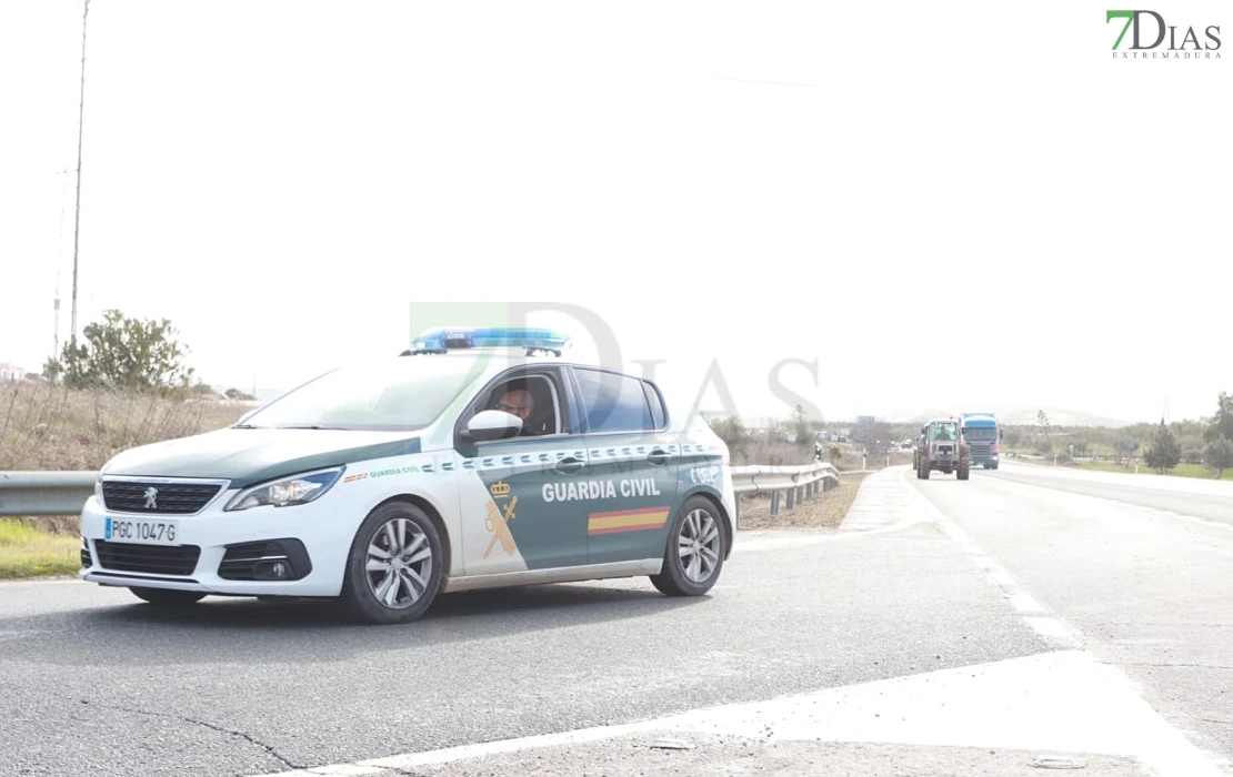 Imágenes de la tractorada en Extremadura para protestar por el acuerdo de Mercosur