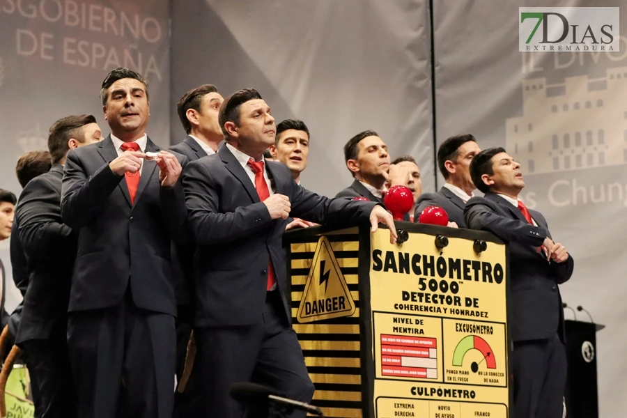 Actuación y entrevista de la murga Los Chungos en preliminares del COMBA 2026