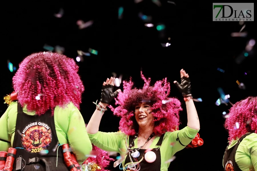 Actuación y entrevista de la murga Murger Queen en preliminares del COMBA 2026