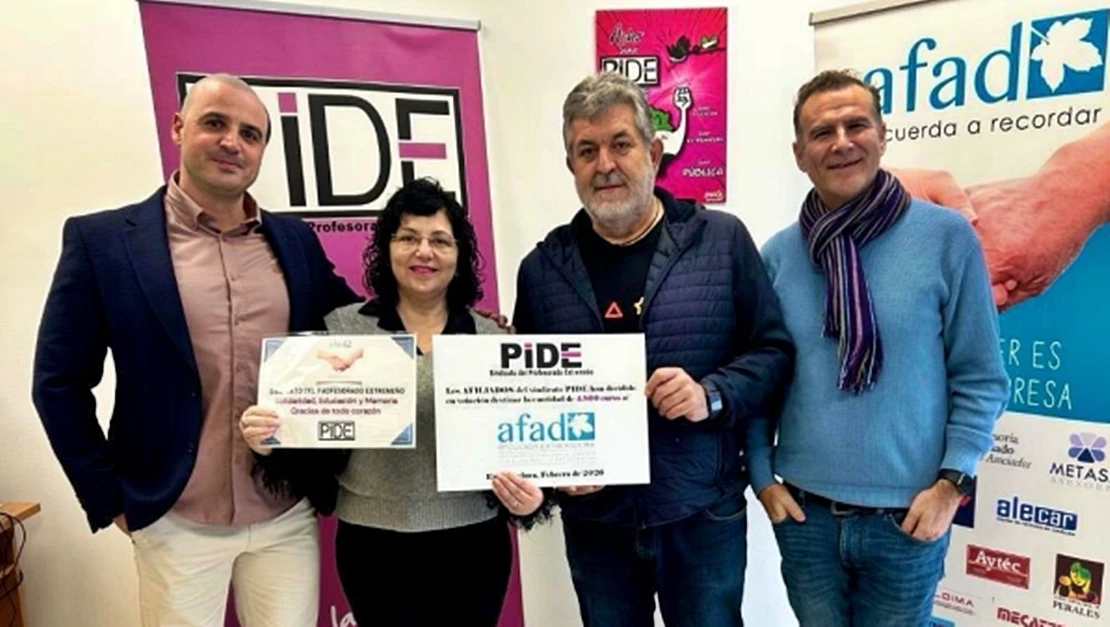 PIDE entrega su subvención sindical a AFAD