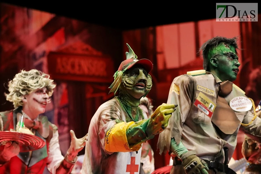 Actuación y entrevista de la murga Los Lingartos en preliminares del COMBA 2026