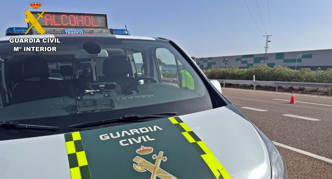 Pillan a un vecino de Badajoz doblando la velocidad máxima y la tasa de alcohol permitida