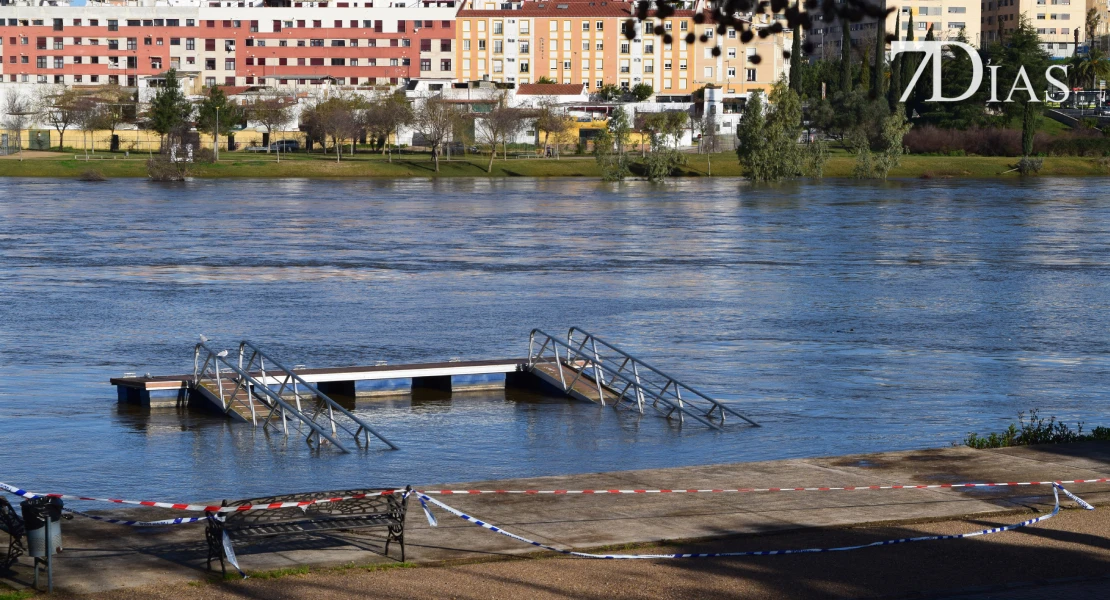 Así permanece el cauce del río Guadiana tras el paso de las borrascas