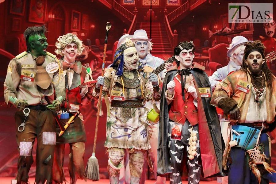 Actuación y entrevista de la murga Los Lingartos en preliminares del COMBA 2026