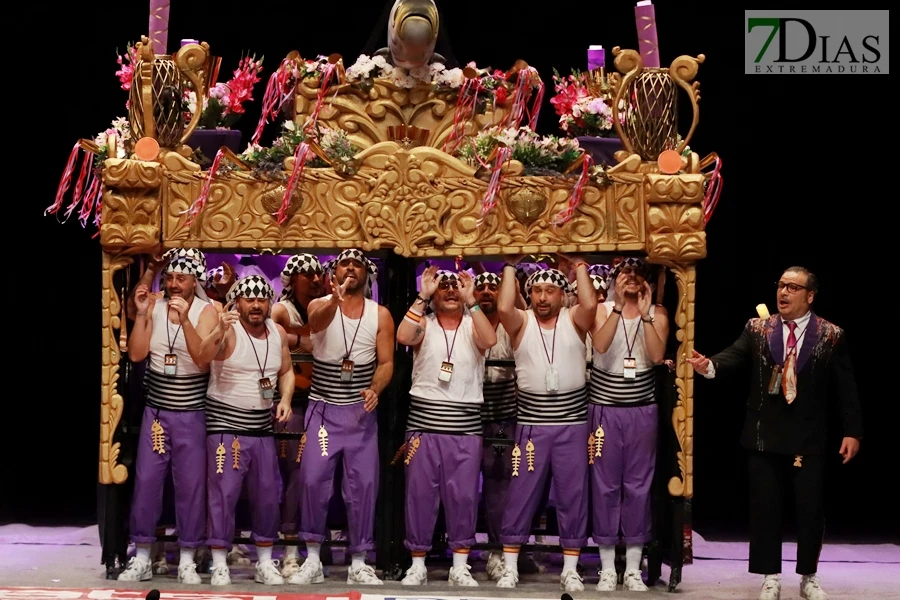 Actuación y entrevista de la murga Los Water Closet en preliminares del COMBA 2026