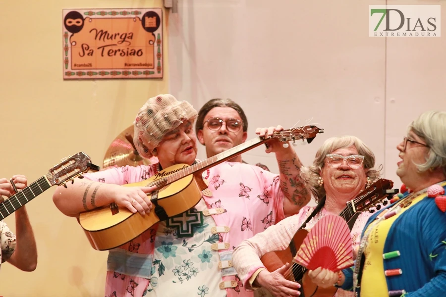 Actuación y entrevista de la murga Sa Tersiao en el preliminares del COMBA 2026