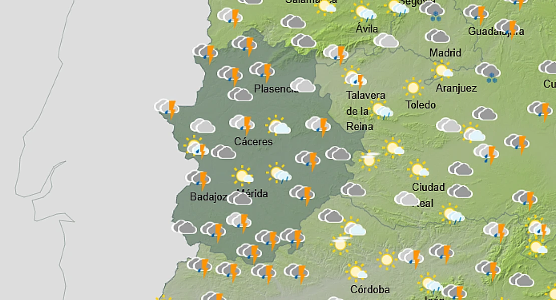 La lluvia no da tregua a Extremadura: así será el tiempo esta semana