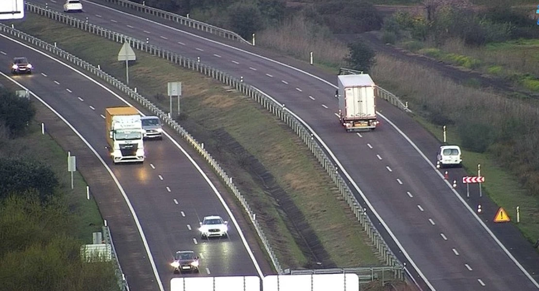 Un mujer sufre un accidente en la A-5 a la altura de Badajoz