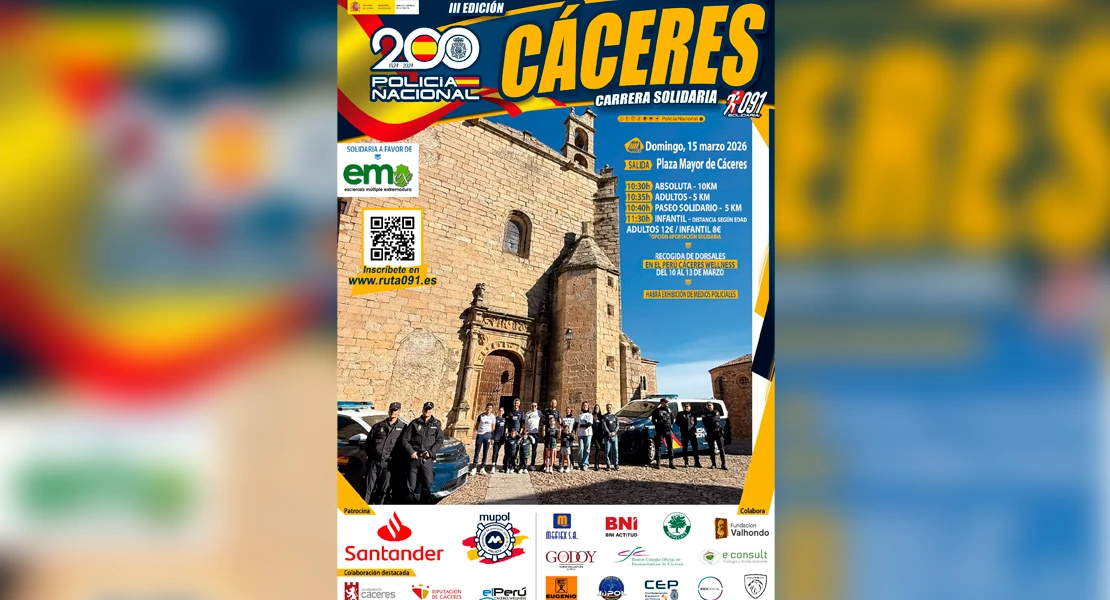 Cuenta atrás para la III Ruta 091: deporte con causa en Cáceres