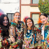 Los carnavaleros apoyan a Balumba maquillándose como la comparsa en Talavera