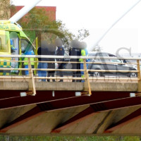 Una rápida intervención evita una tragedia en el Puente Real de Badajoz
