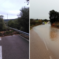Estas son las carreteras que permanecen cortadas en la provincia de Badajoz