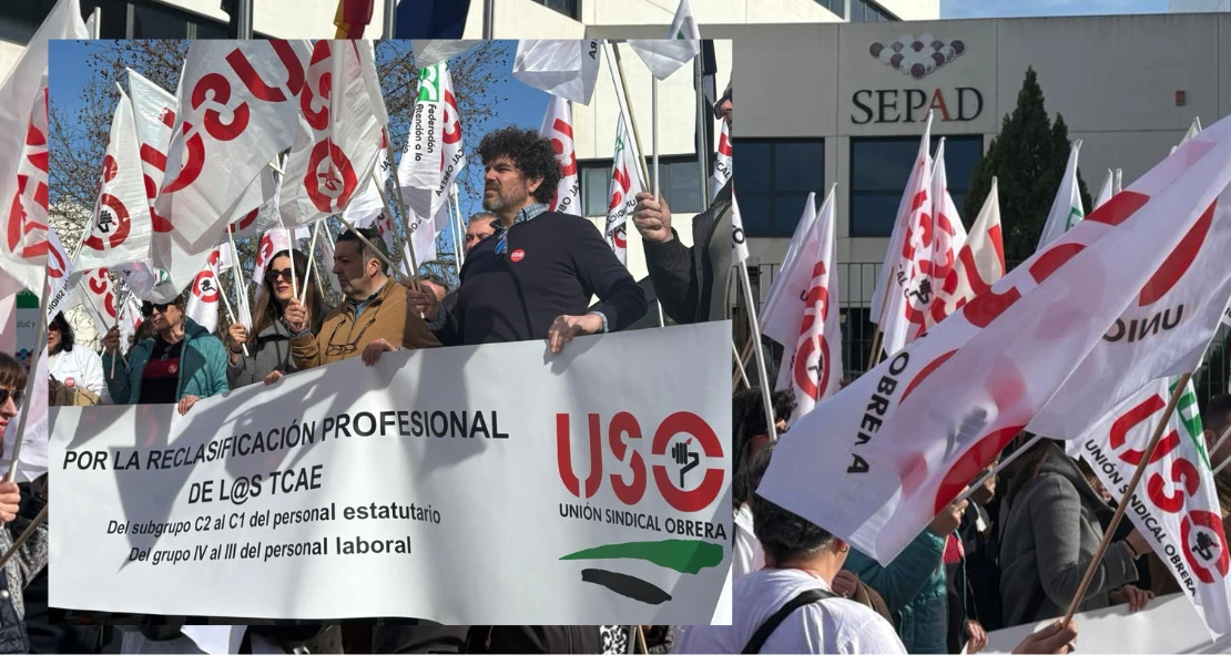 USO exige a la Junta de Extremadura reclasificar al personal TCAE: "Se trata de justicia profesional"