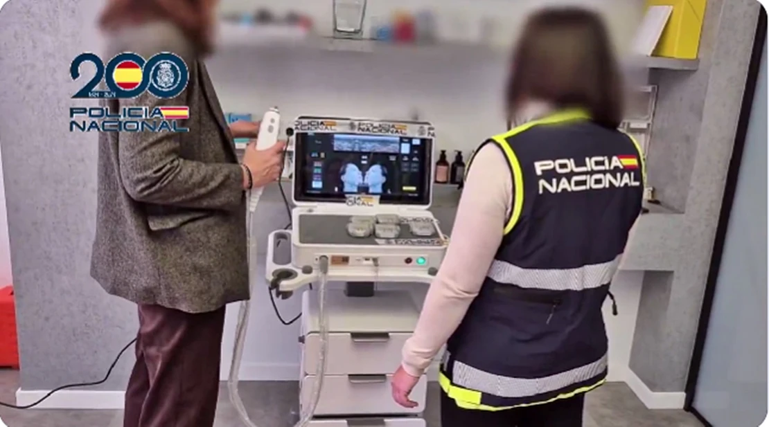 Intervienen una máquina de rejuvenecimiento facial falsificada