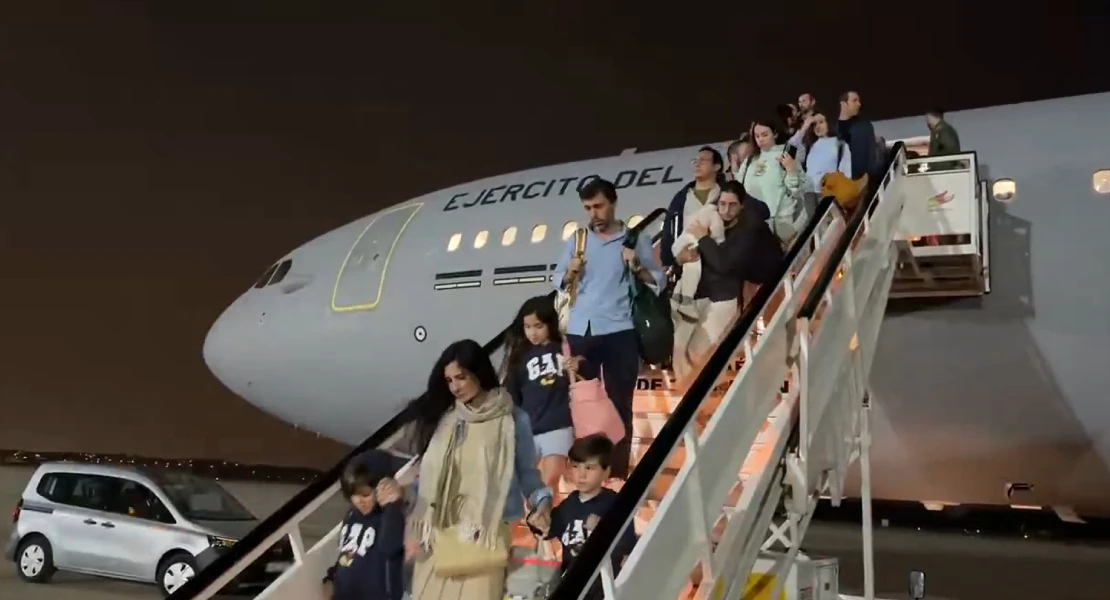 Llegan los primeros españoles atrapados en Oriente Medio gracias al Ejército del Aire