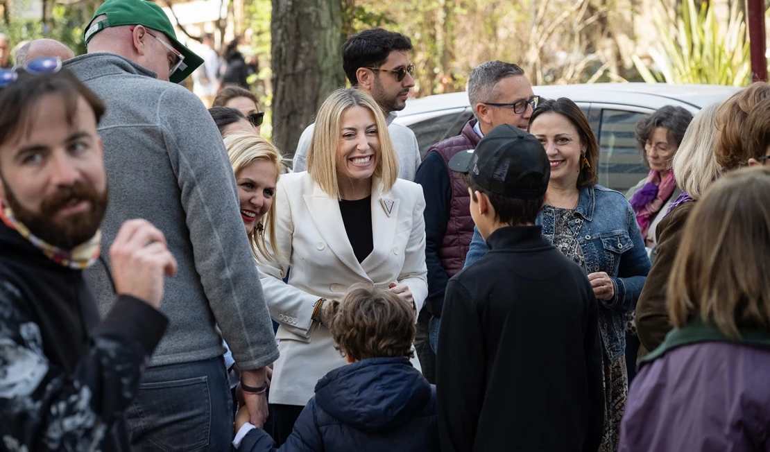 Guardiola participa en la marcha del 8M en Cáceres