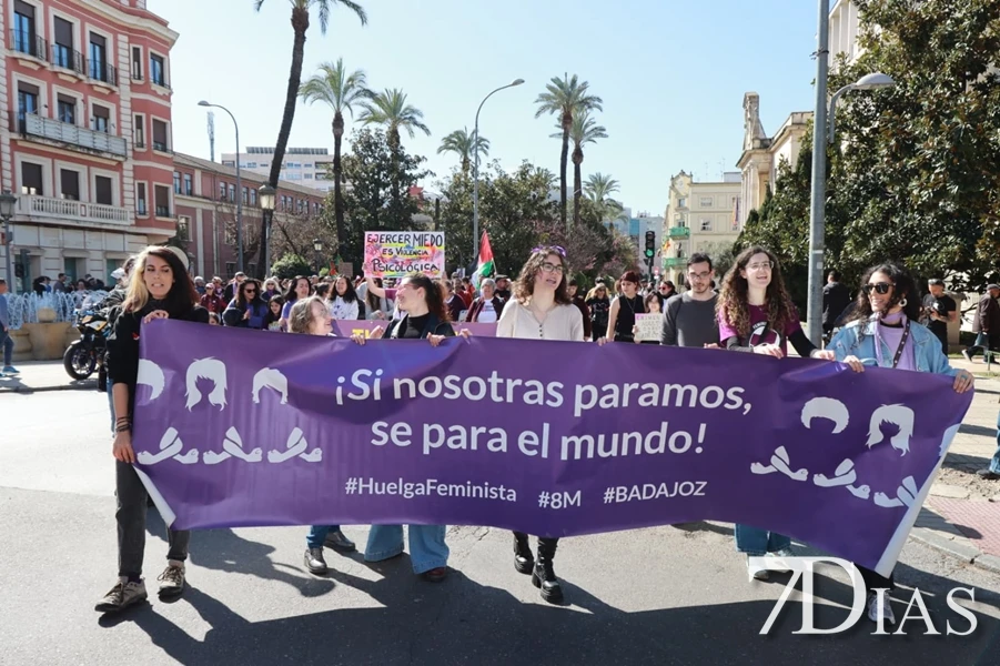 Marcha del 8M en Badajoz en imágenes