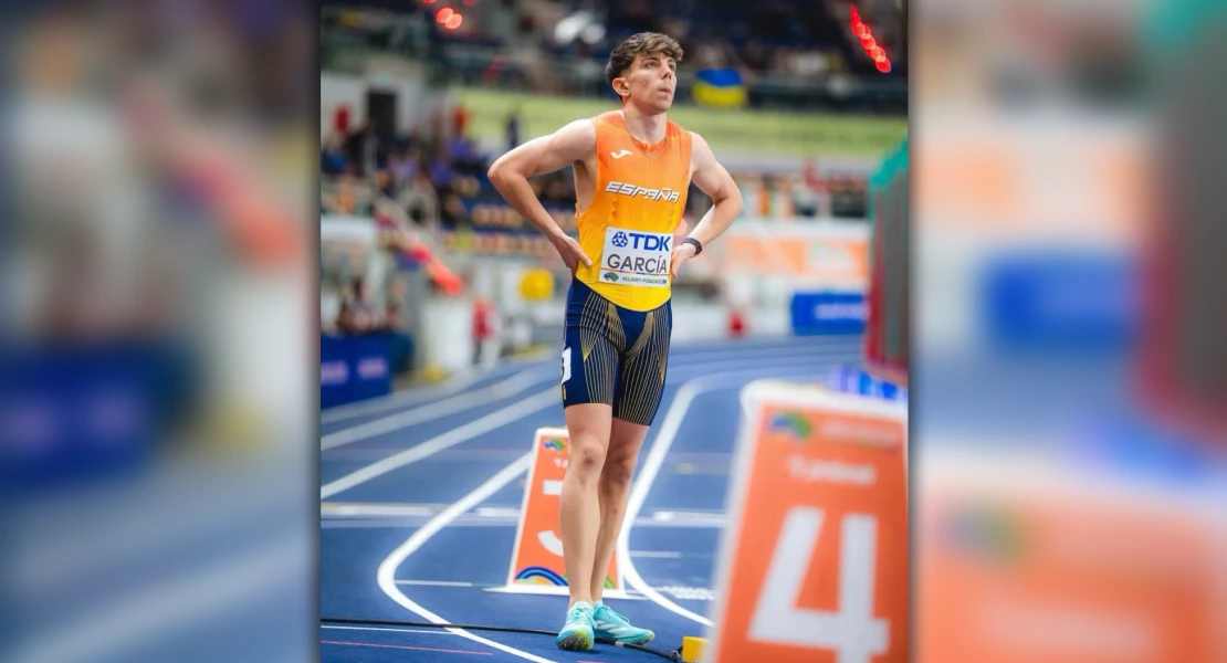 El pacense David García Zurita, 11º del mundo Indoor y plata con España en relevo mixto