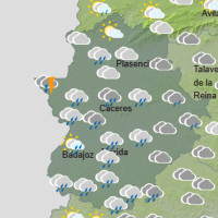 El buen tiempo durará poco: llegan lluvias a Extremadura esta semana