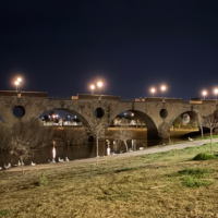 El PSOE denuncia que el Puente de Palmas pierde su iluminación artística y queda a oscuras