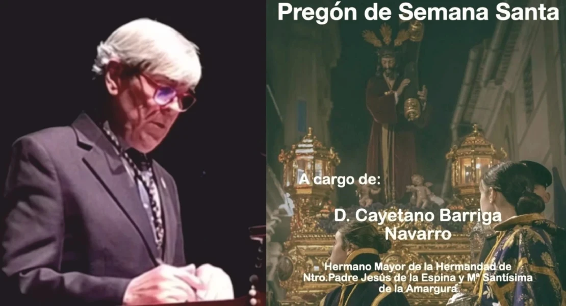 Pregón de Semana Santa de Badajoz: "Solo soy un humilde nazareno de fila"