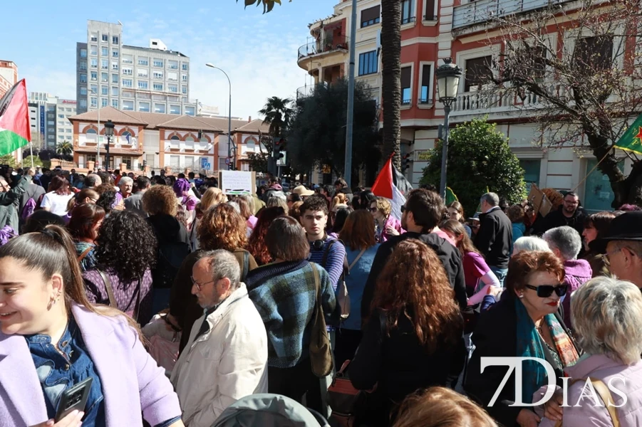 Marcha del 8M en Badajoz en imágenes