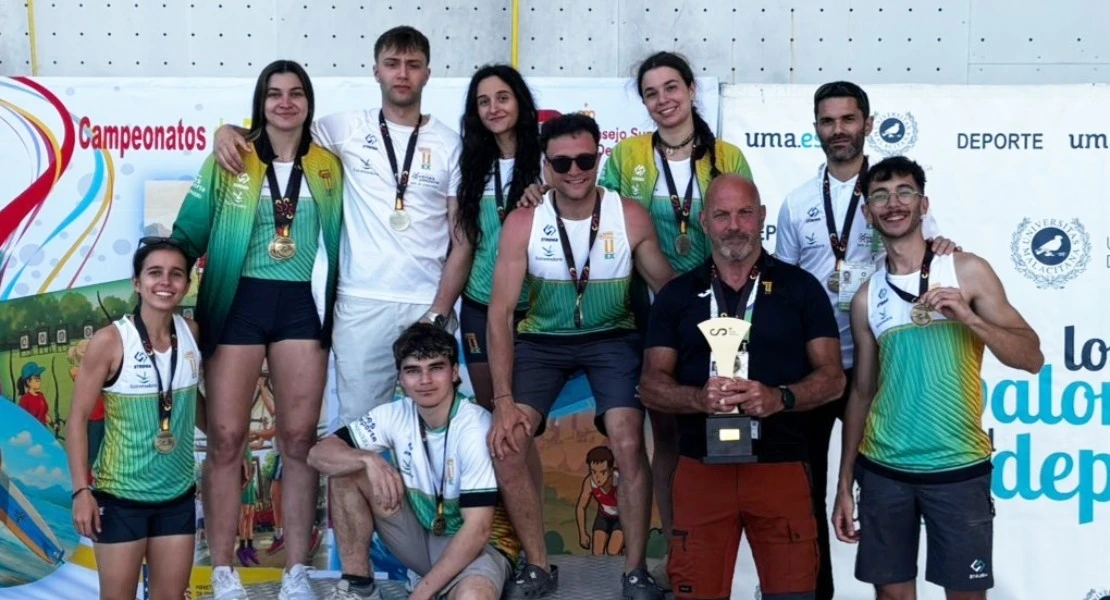 La UEx se alza con el oro en el Campeonato de España de escalada