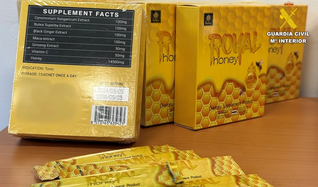 Investigado por vender oculto en sobres de miel un medicamento sexual